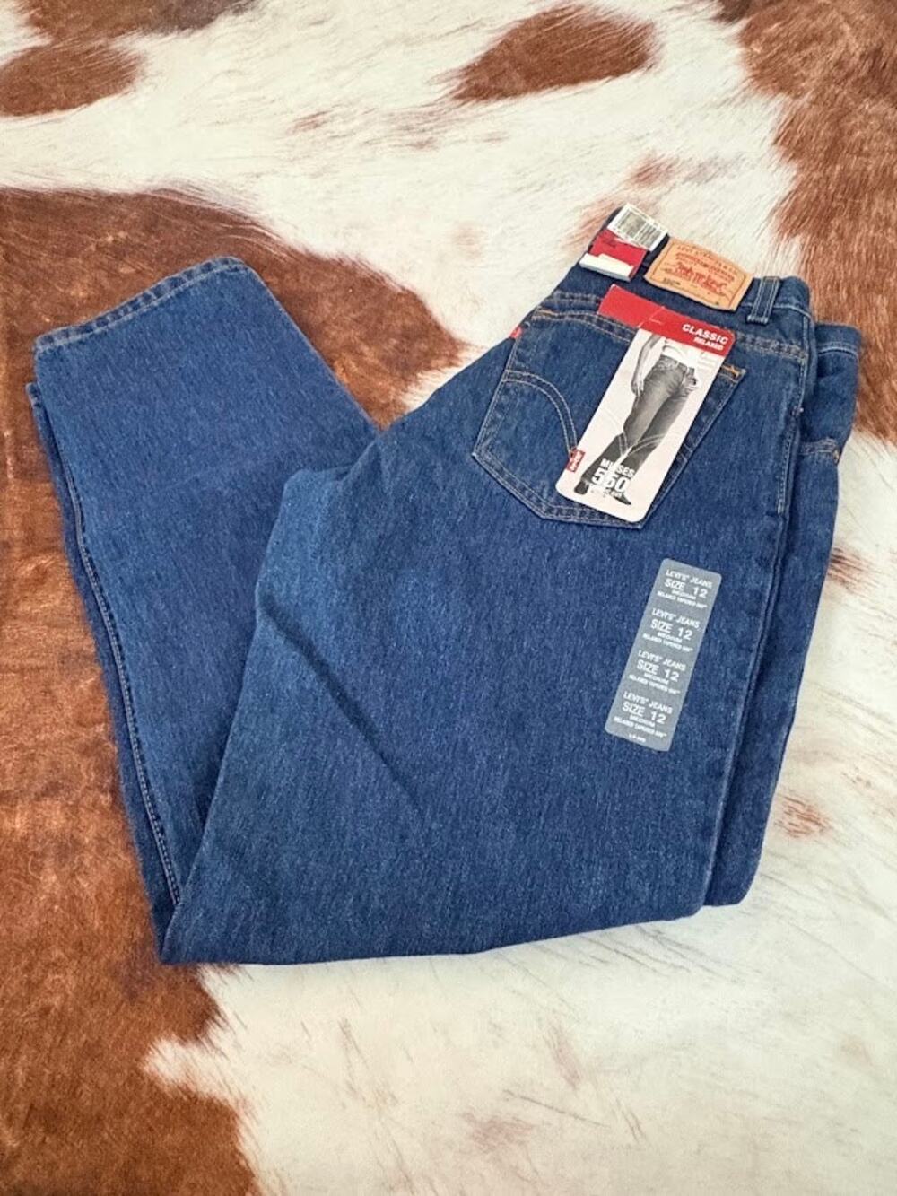 Levi's 550 Relaxed Fit Jeans Women Size 12 Tapered Leg